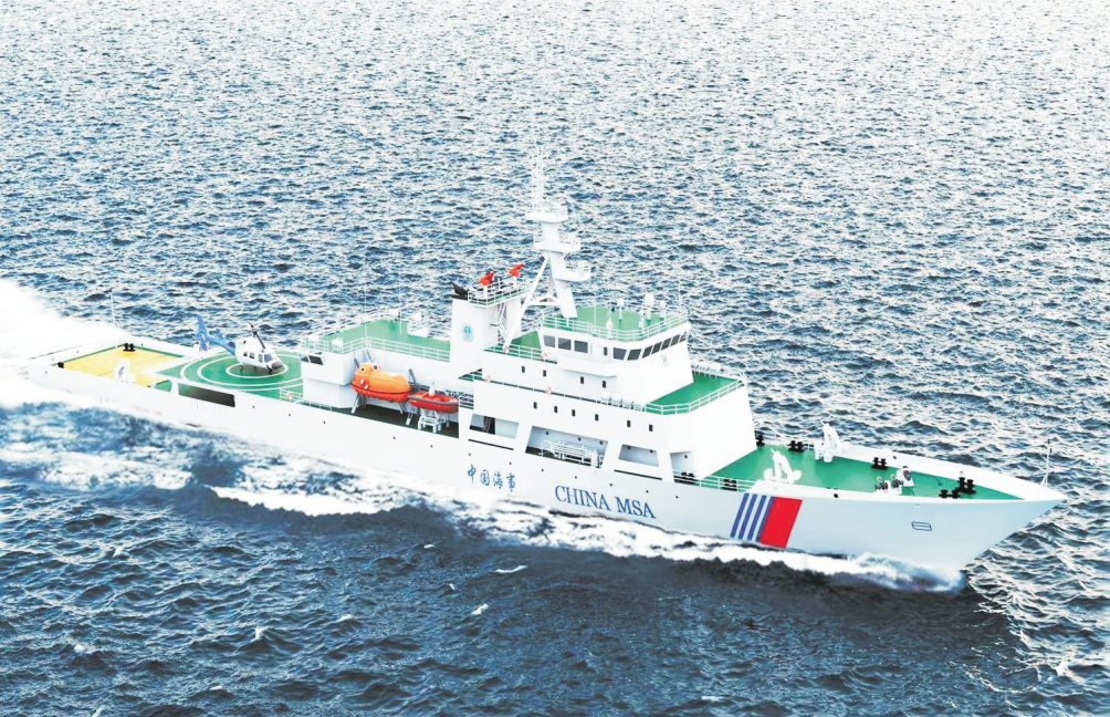 武船造海巡06臺灣海峽大型巡航船 使用我司生產的光滑平整型阻尼涂料