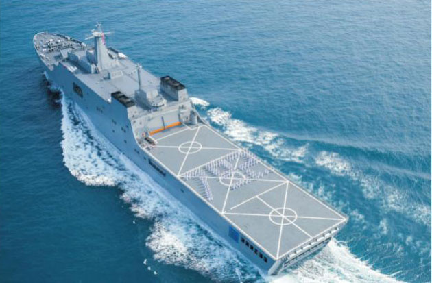 大連重工造052D 驅逐艦使用我司阻尼板材等產品